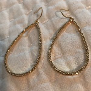 Bauble Bar Tear Drop Hoop Earrings